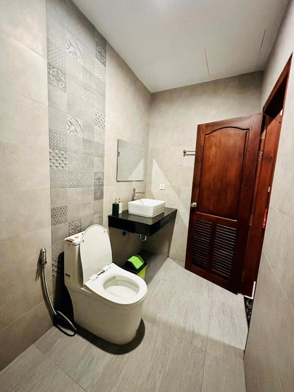 Koupelna v ubytování Laluna Guesthouse