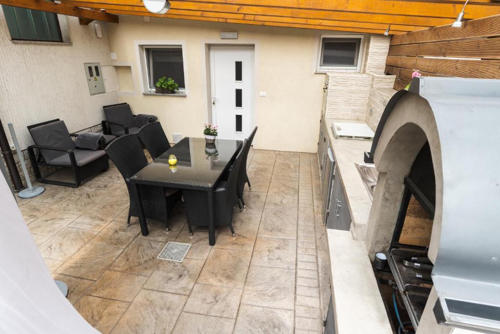 Posezení v ubytování Apartment Kanalec