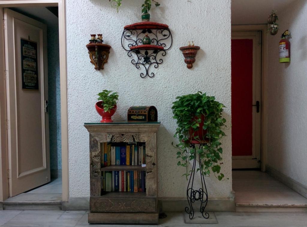 Knihovna v bed and breakfast