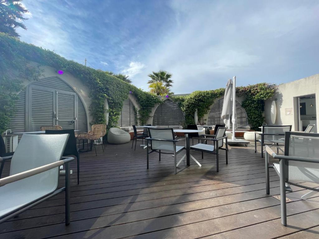 Balkón nebo terasa v ubytování Oz'Inn Hôtel & Spa