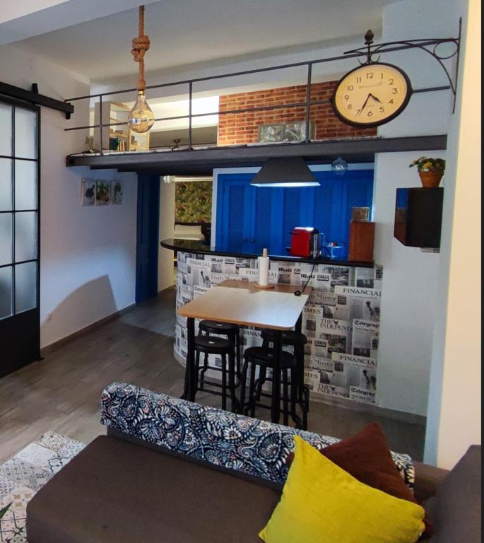 Kuchyň nebo kuchyňský kout v ubytování Loft City Center+Free Parking