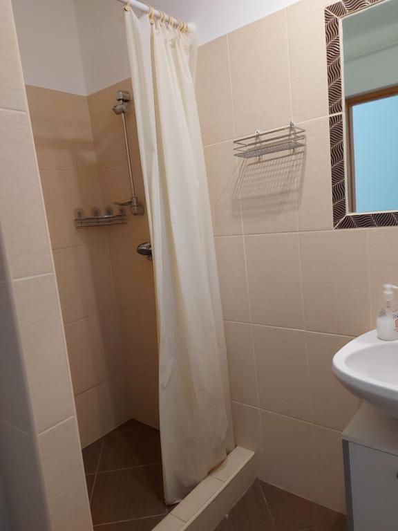 Kúpeľňa v ubytovaní Potyka Apartman