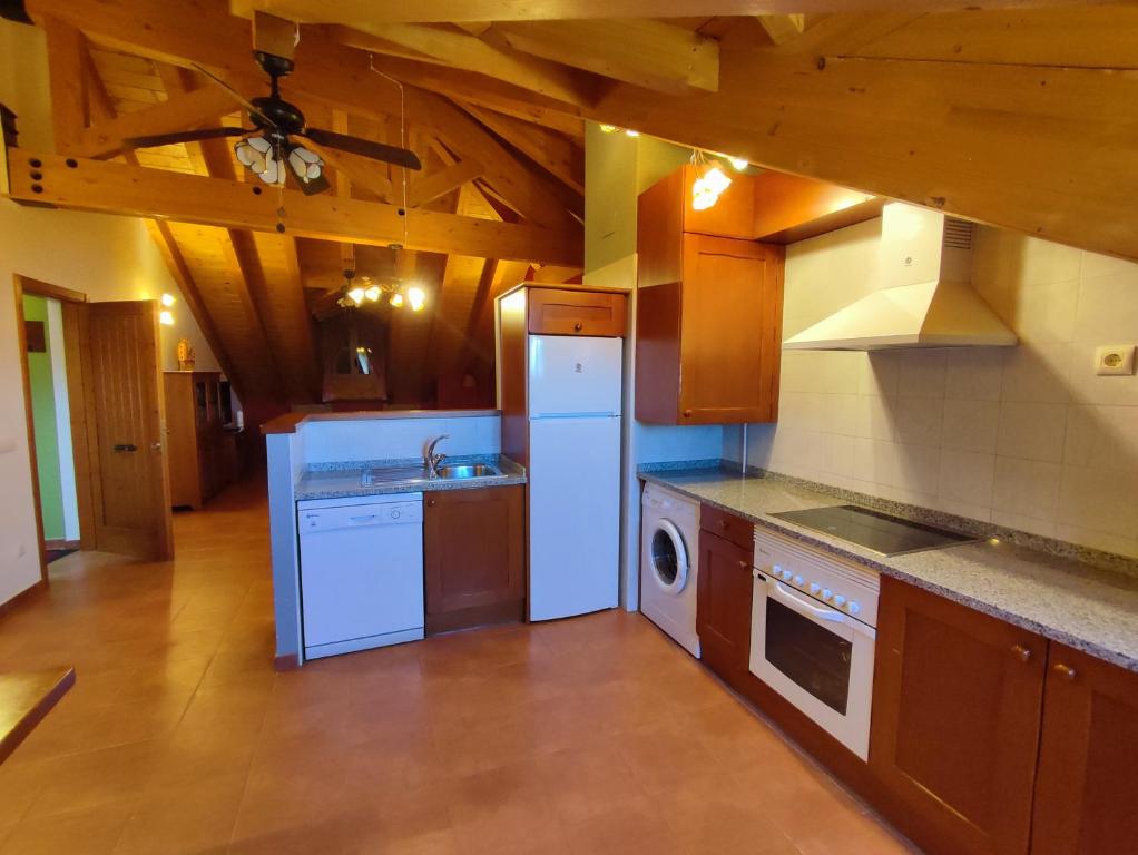 Kuchyň nebo kuchyňský kout v ubytování Casas Pirineo, Ainsa