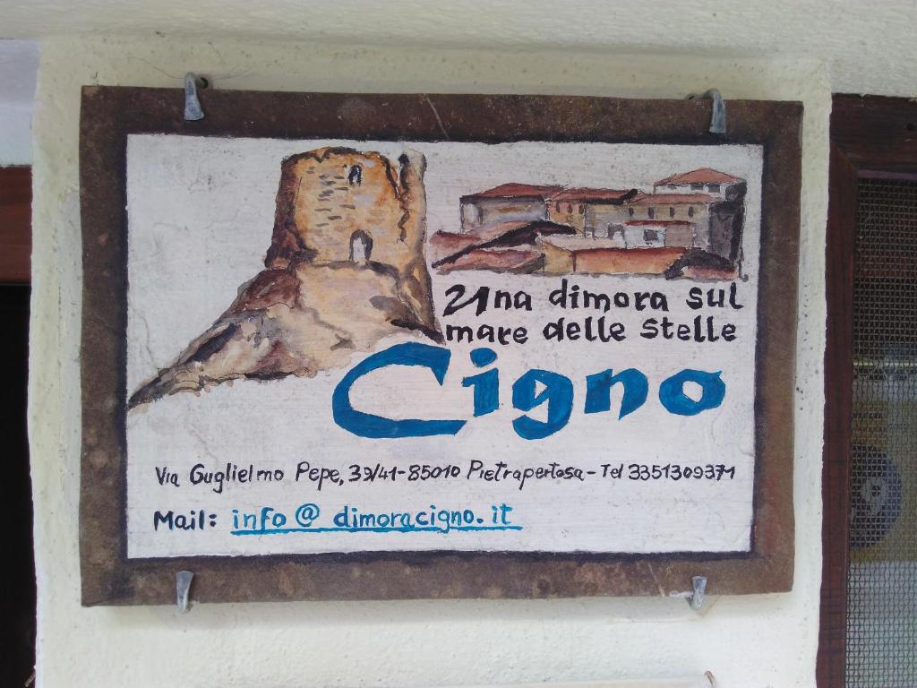 Certifikát, hodnocení, plakát nebo jiný dokument vystavený v ubytování B&B Dimora Cigno