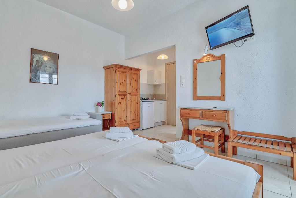Cama o camas de una habitación en Pavlos Place
