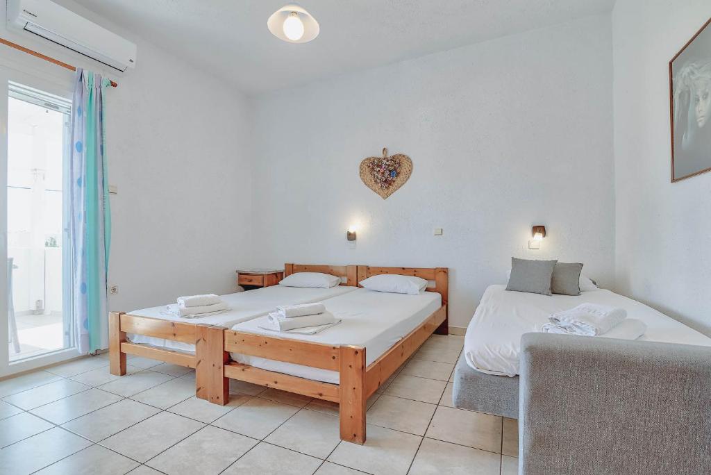 Cama o camas de una habitación en Pavlos Place