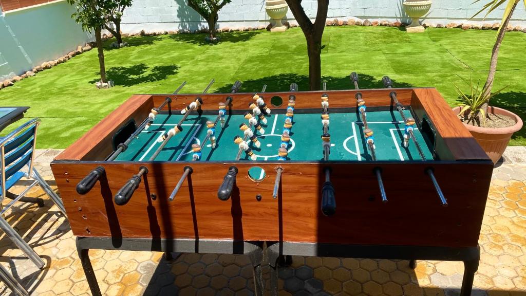 Stolní tenis v ubytování Casa Rural Inés cerca del Caminito del Rey nebo okolí