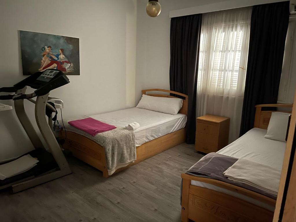 Gulta vai gultas numurā naktsmītnē Modern luxury apartment