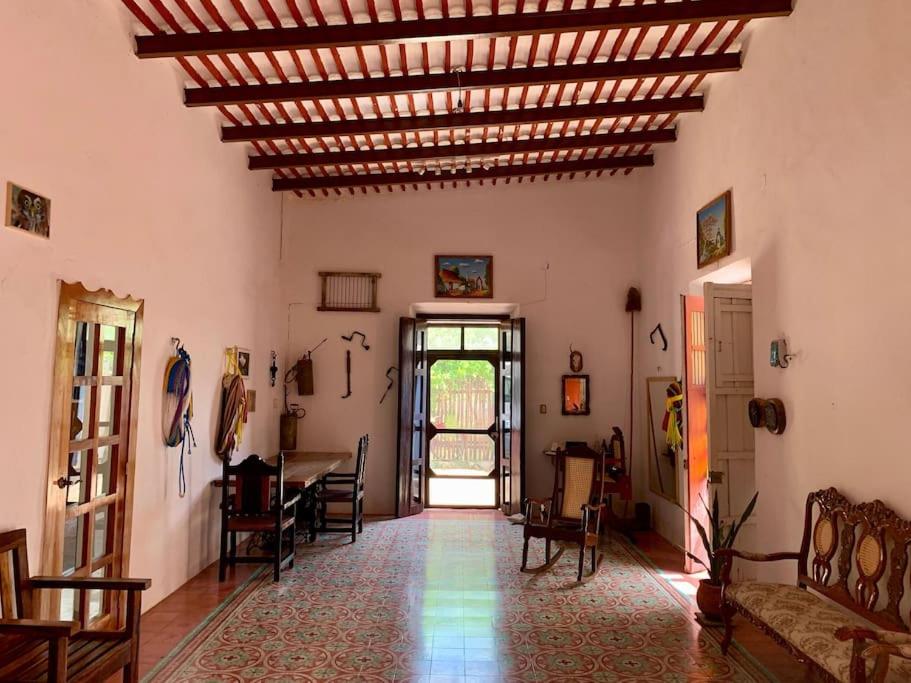 Posezení v ubytování Surrounded by Cenotes, Mayan sites and Haciendas