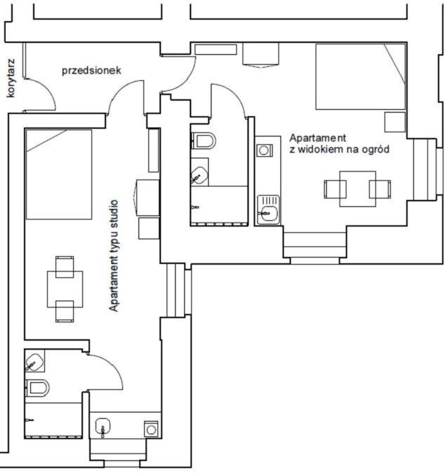 Plán poschodí v ubytovaní Stara Poczta Apartament