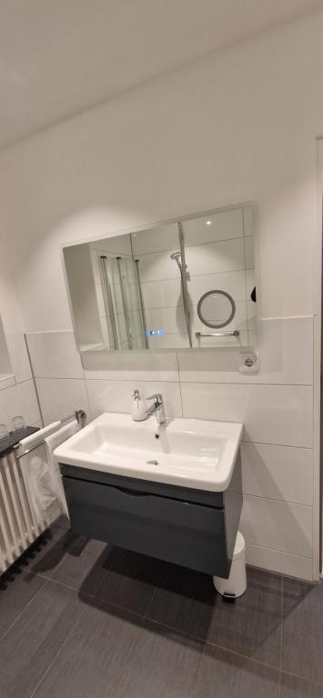 Koupelna v ubytování Renatas Ferienwohnung Wohnung David