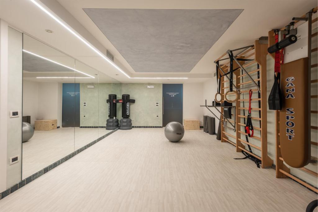 Fitness centrum a/nebo fitness zařízení v ubytování Hotel Gabry
