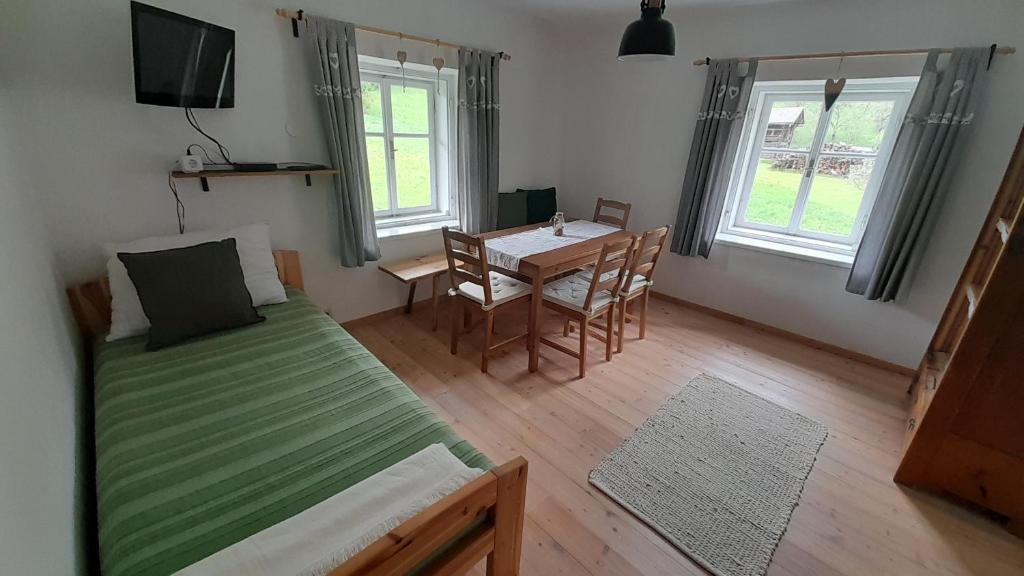 A television and/or entertainment centre at Ferienwohnung Johanna