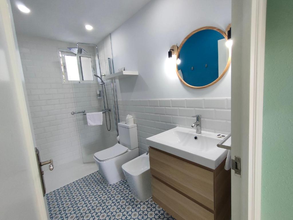 Kúpeľňa v ubytovaní Apartamentos Rodeiramar 2A
