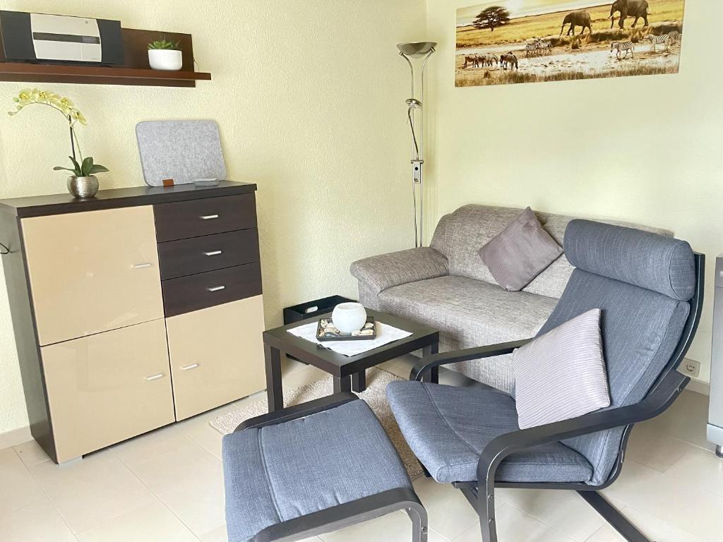 Posezení v ubytování Ferienwohnung Beyer Friedrichroda