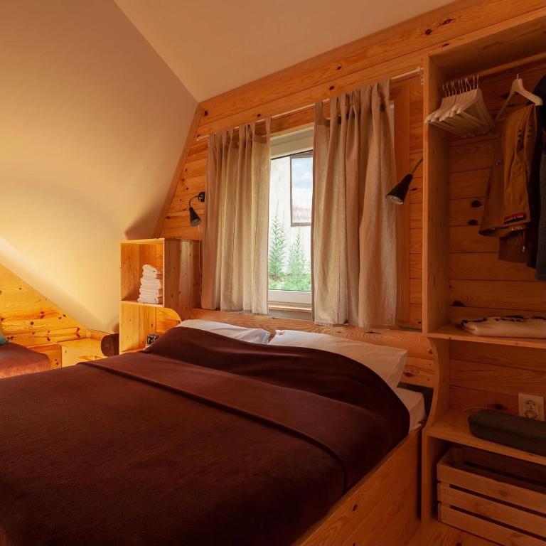 Postel nebo postele na pokoji v ubytování Backcountry