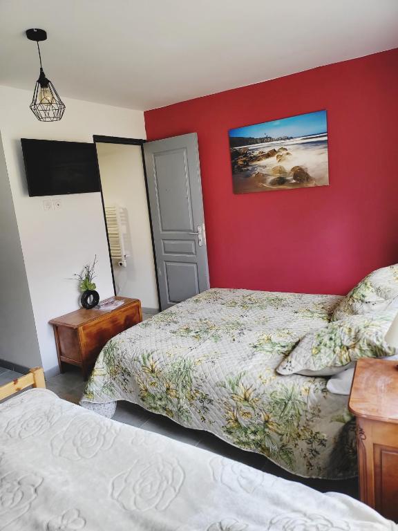 Chambres hôtes de la Motte-Fanjas - Triple Chambre Avec Salle De Bain Privée