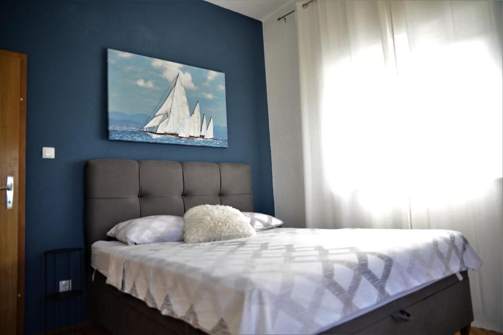 Postel nebo postele na pokoji v ubytování Kosante - luxury apartment - 150 m2 with fitness room