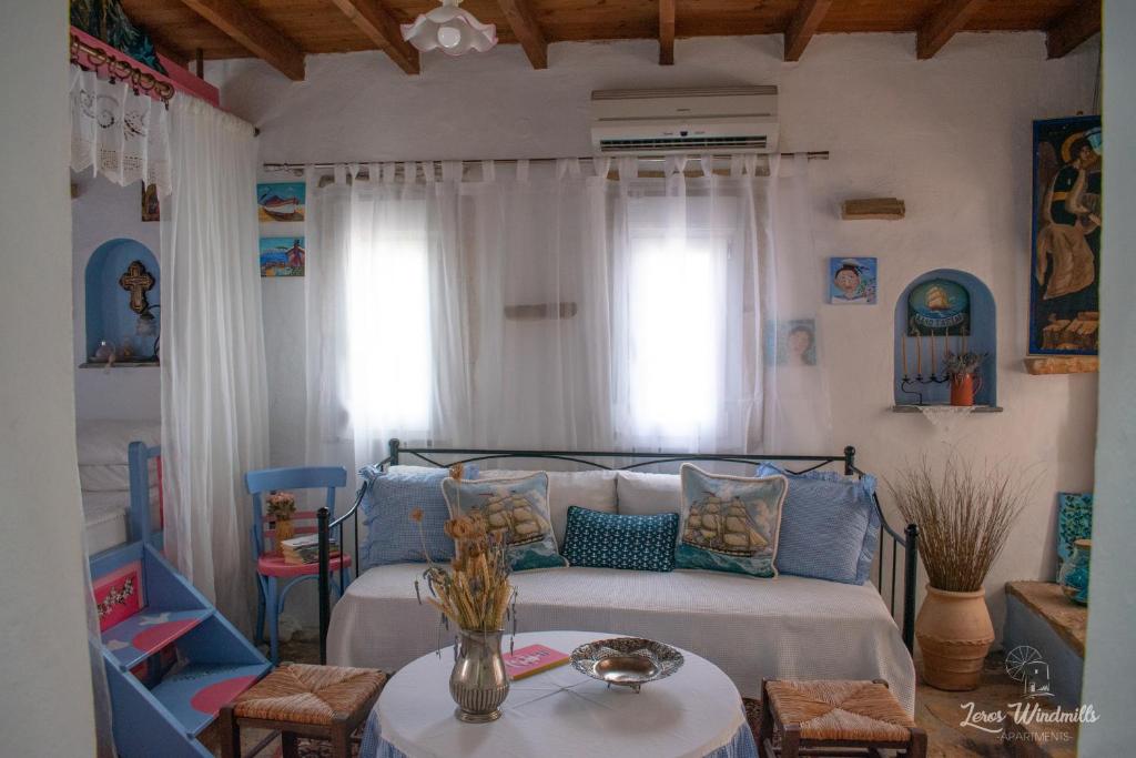 Leros Windmills accommodation on Leros