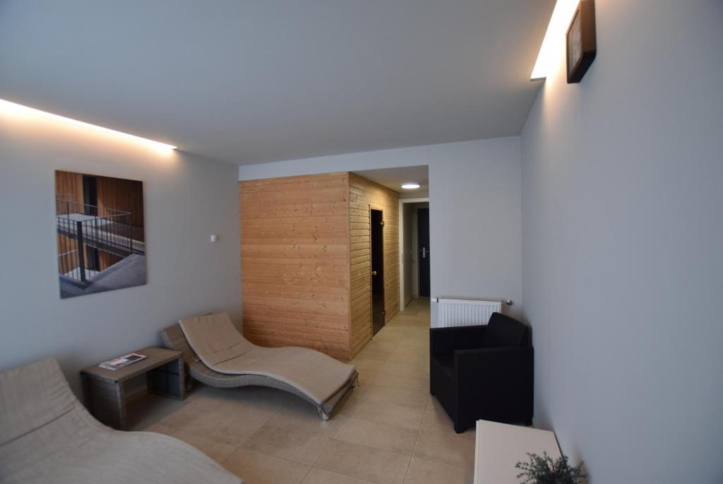 Posezení v ubytování Apartmán v LakeParku