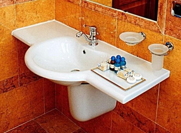 Koupelna v ubytování Hotel Antico Masetto