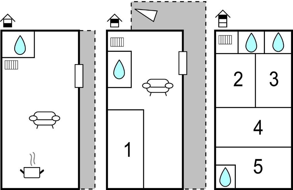 Plan piętra w obiekcie Villa Moderna