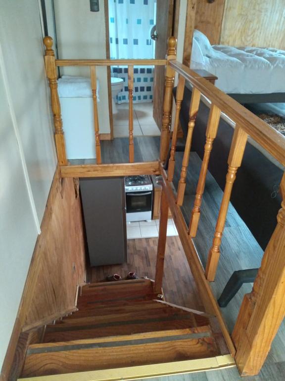 Kuchyň nebo kuchyňský kout v ubytování Cabañas Quito