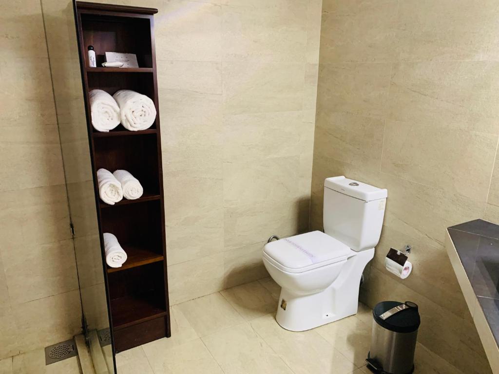 Koupelna v ubytování Hotel Gangaaddara