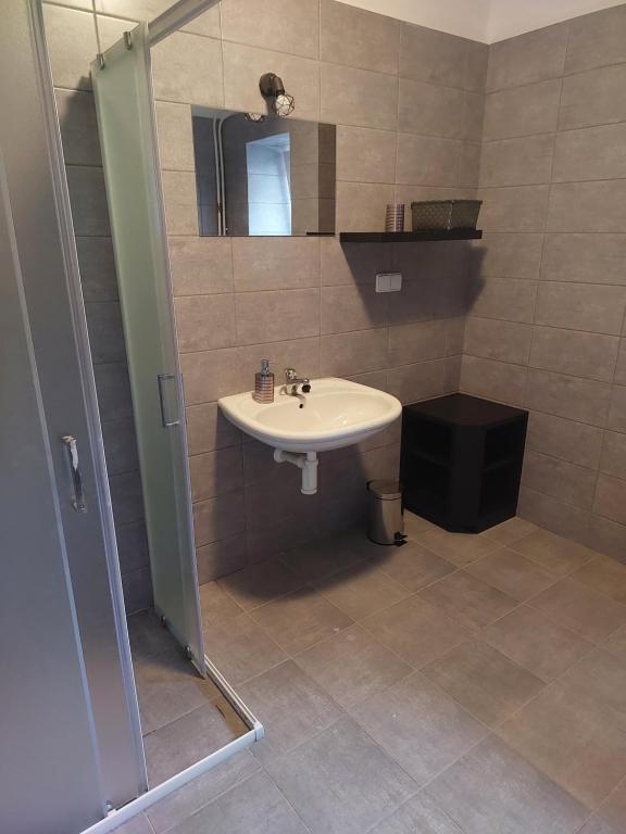 Koupelna v ubytování Apartmány Sen