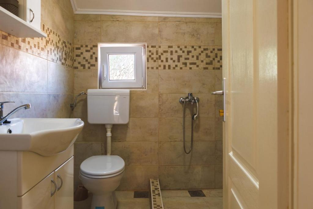 Koupelna v ubytování Apartmani Đorđević