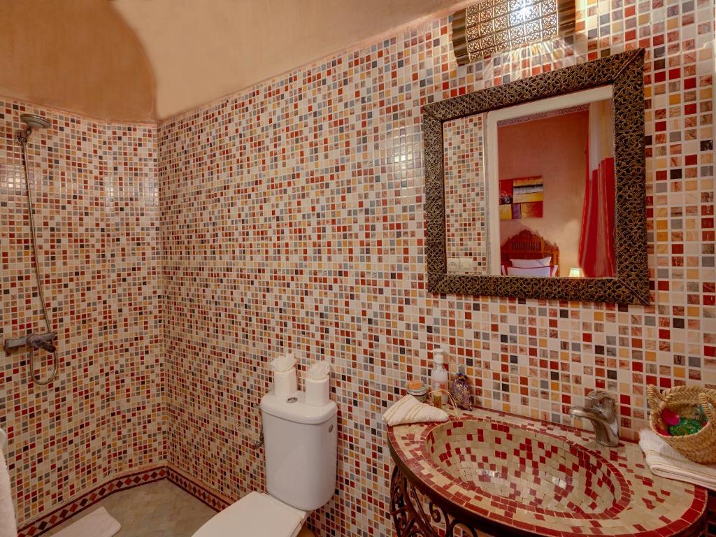 Koupelna v ubytování Riad Princesse Du Désert & Spa