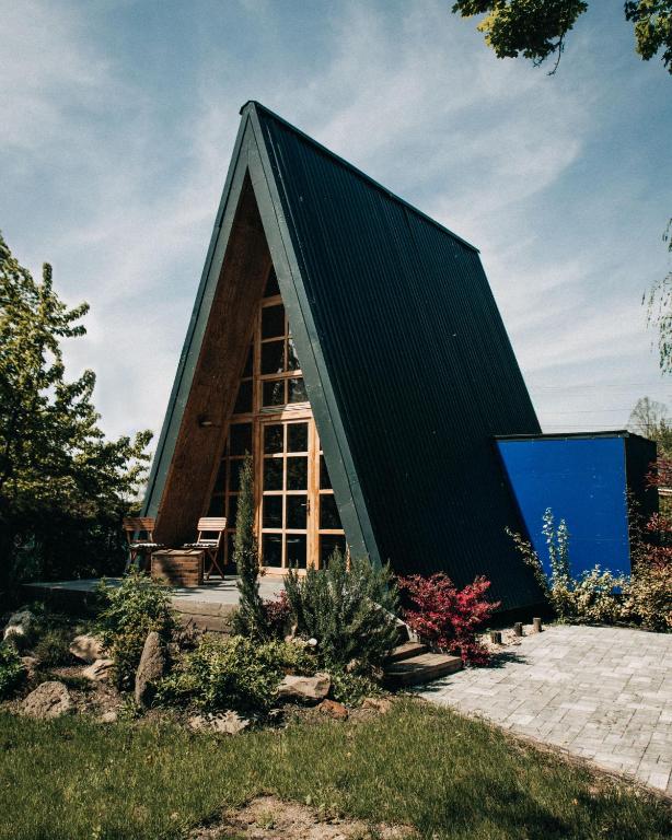 Zahrada ubytování Ábrahám Cabin House