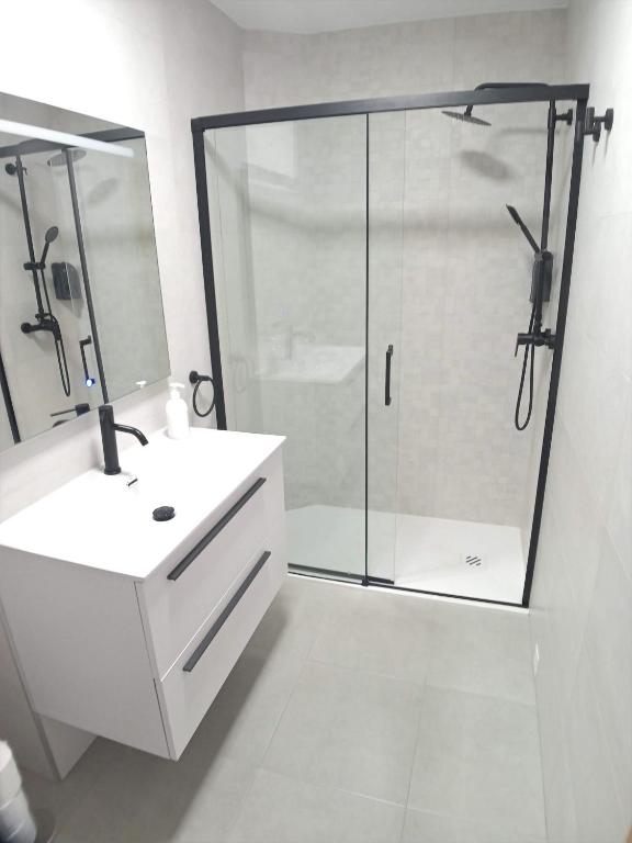Koupelna v ubytování AMIZADE APARTAMENTO