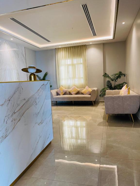 Posezení v ubytování Husin Al Khaleej Hotel Apartment