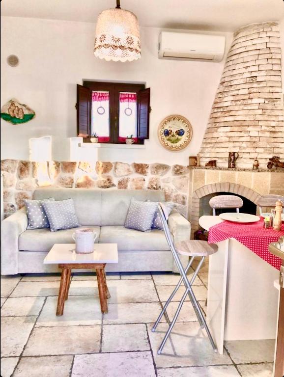 Et sittehjørne på Trulli Caroli
