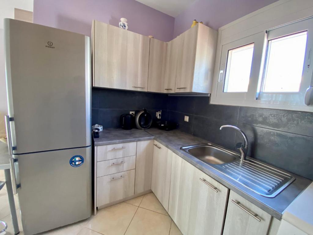Kuchyň nebo kuchyňský kout v ubytování NikLuDin suites & studios