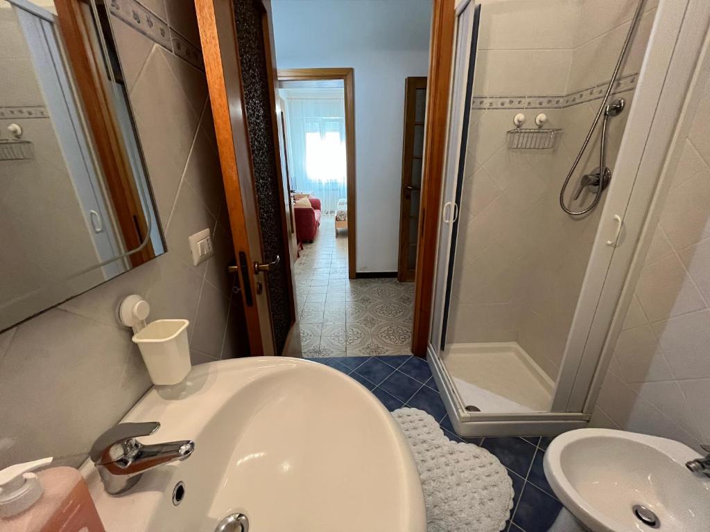 Koupelna v ubytování Casa Hana