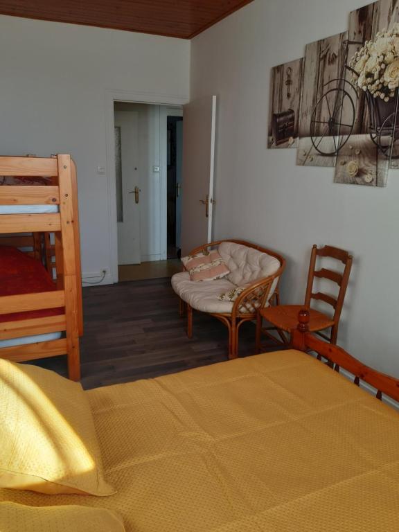 Posteľ alebo postele v izbe v ubytovaní Vacances à la Tranche sur Mer