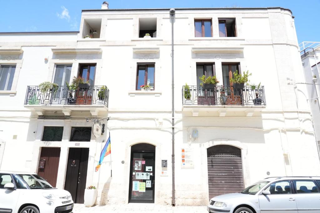 The building in which a panziókat is located
