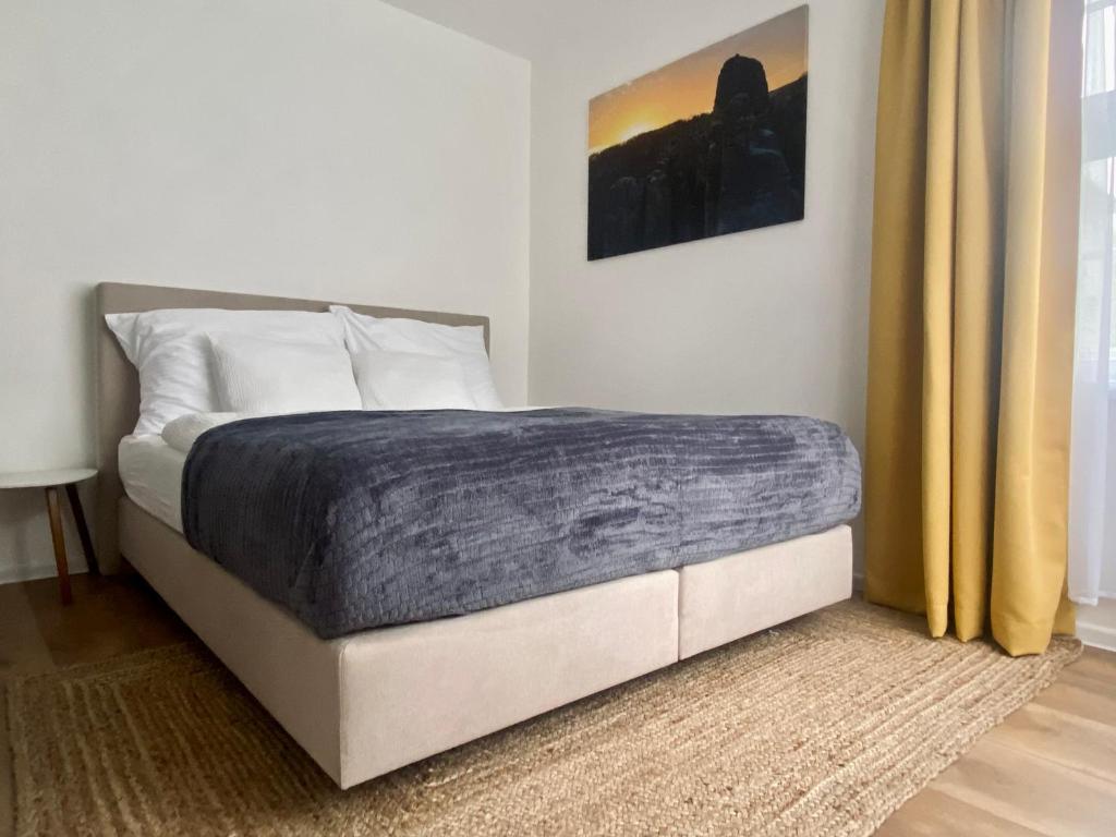 Postel nebo postele na pokoji v ubytování Apartmán Teplice nad Metují