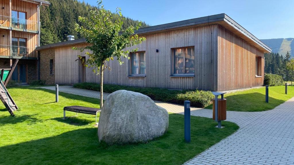 Zahrada ubytování Apartmán Medvědín 110