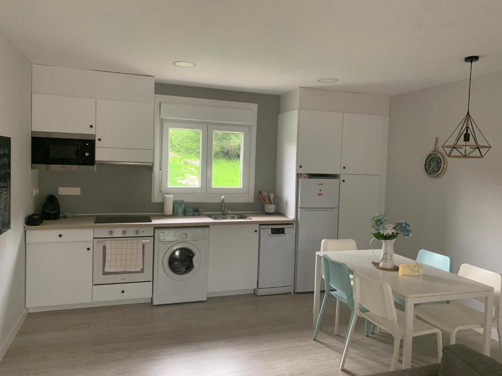 Kuchyň nebo kuchyňský kout v ubytování Apartamentos Cañamal