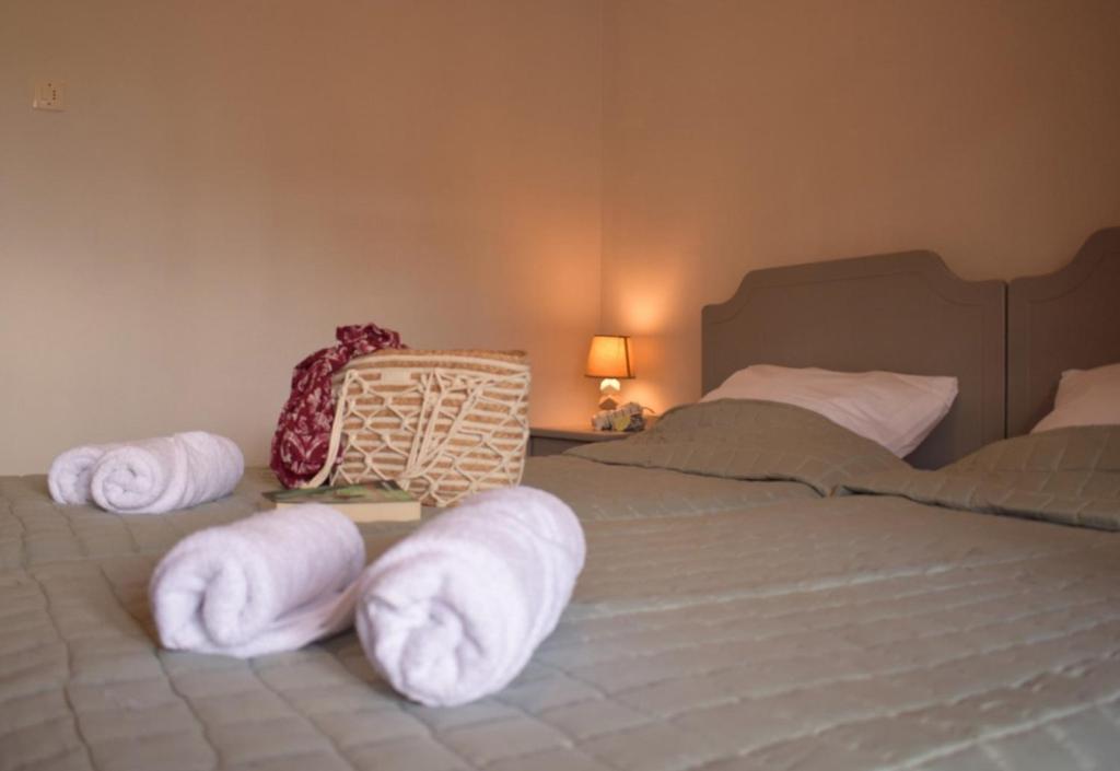 Postel nebo postele na pokoji v ubytování Iris House