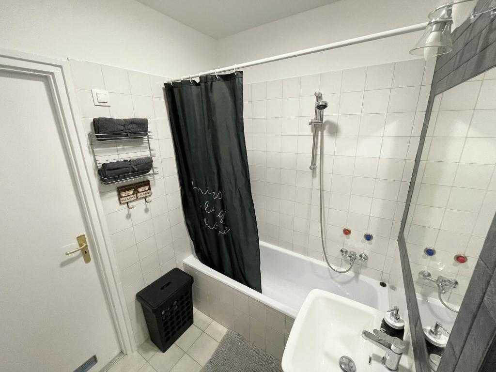 Koupelna v ubytování Viczentrum