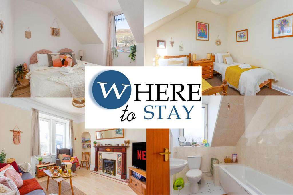 Bright 2bed apartment in Galashiels City Centre, Galashiels (updated