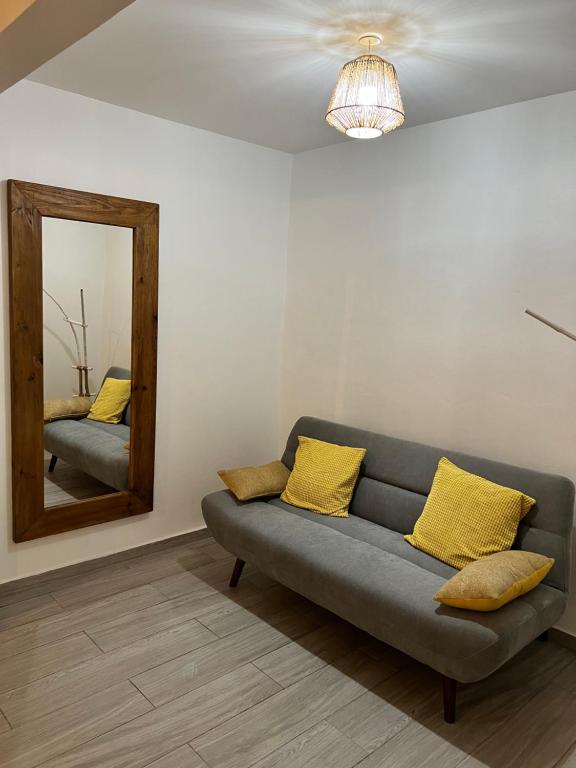 Posezení v ubytování Ti bwa Lodge