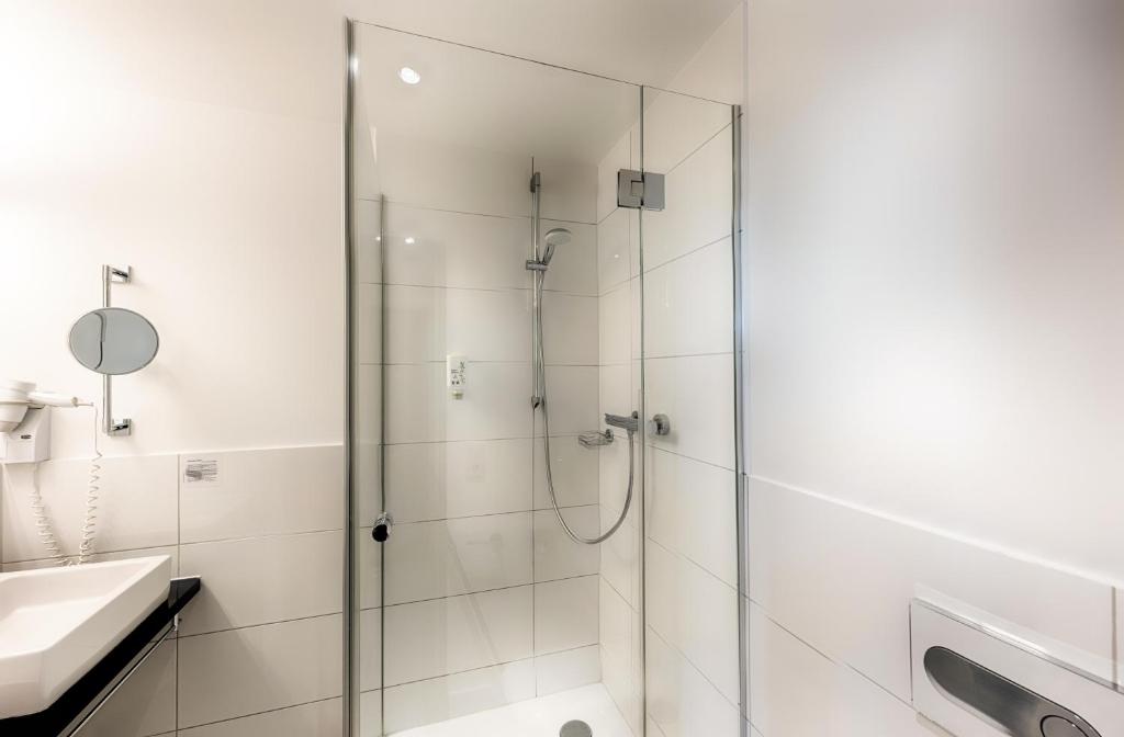 Koupelna v ubytování B&B Hotel München-Hbf