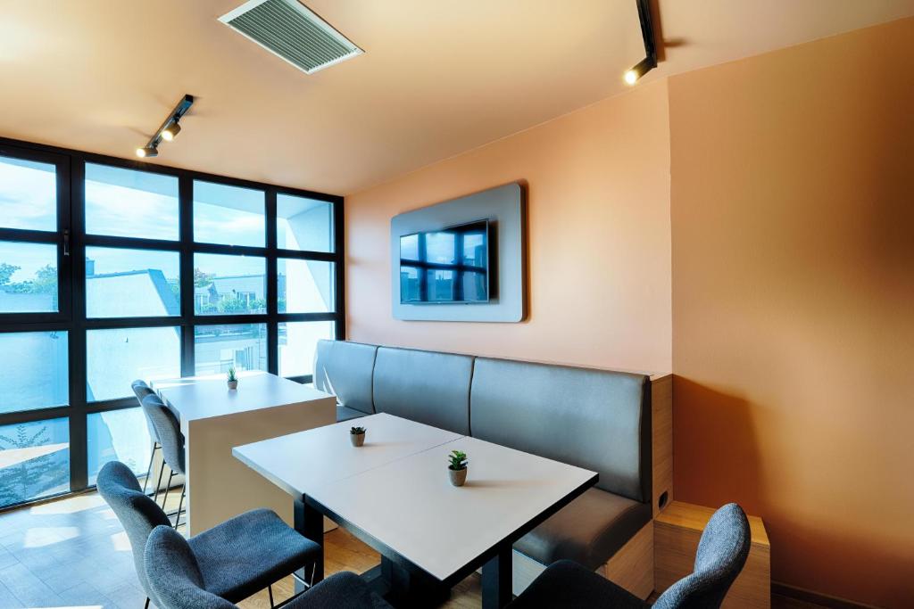 Posezení v ubytování B&B Hotel München-Hbf