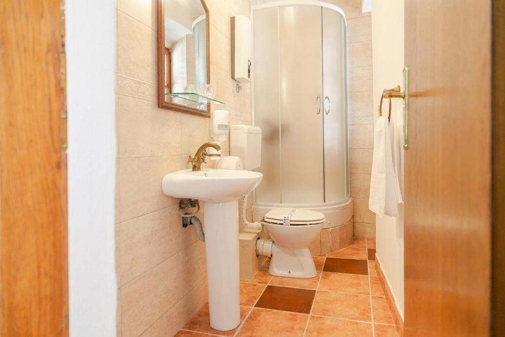 Koupelna v ubytování Casa Antica Druško