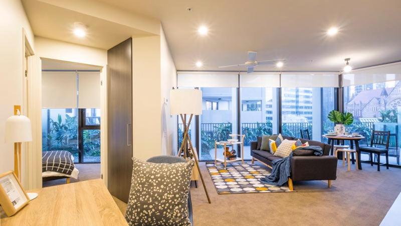 Χώρος καθιστικού στο Brisbane CBD 1 Bed APT Central / QBN550-607